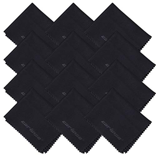 CARTMAN Microfiber Cleaning Cloth 12 Pack for Lens Eyeglasses Glasses Mobil Phone Screen - Lint Free Cleaner Cloths to Clean Camera Lenses CARTMAN Microfiber Cleaning Cloth 12 Pack for Lens Eyeglasses Glasses Mobil Phone Screen - Lint Free Cleaner Cloths to Clean Camera Lenses