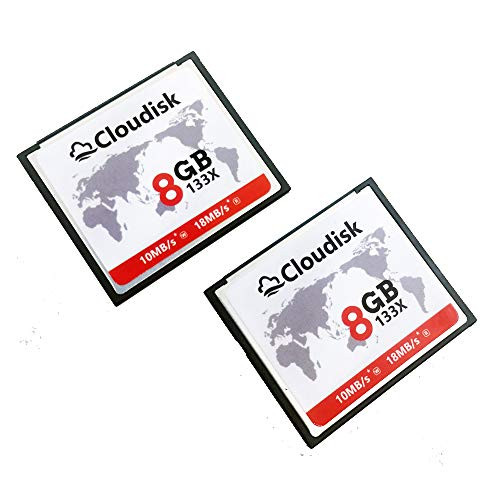 Cloudisk Compact Flash Memory Card CF Card High Speed Reader Camera Card for DSLR -8GB2PK-