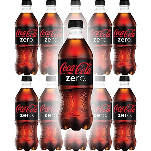 Coca-Cola Coke Zero Sugar  20 Fl Oz Bottle -Pack of 10  Total of 200 Oz-