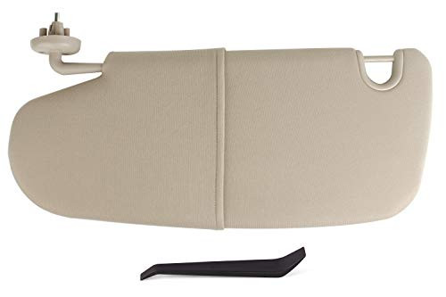 UNIGT Driver Side Sun Visor Compatible with 2002-2009 Dodge Ram 1500 2500 3500 Sunvisor Assy- Left Beige Grey - 1CT11TL2AA