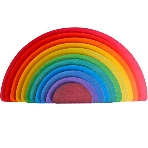 11Pcs Semicircle Stacking Toys Game Rainbow Stacker Wood Building Blocks Set for Kids Construction Building Toys Set Preschool Wooden Blocks for Boys 11Pcs Semicircle Stacking Toys Game Rainbow Stacker Wood Building Blocks Set for Kids Construction Building Toys Set Preschool Wooden Blocks for Boys