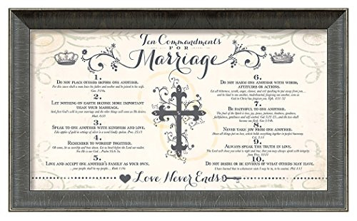 Carpentree 10 Commandments Marriage Artwork, 21 x 13"