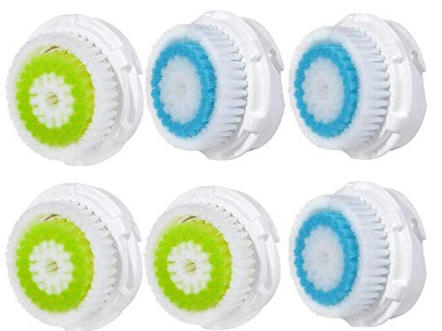 Compatiable For Facial Cleansing Brush Heads  Face Brush Head Replacement as Brush Head Facial Cleaning Tool?6 Pack?