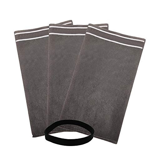 S SMILEFIL 9-38737 Dust Cloth Filter Bag Wet Dry Vacuum Bags for 2 to 2-5 Gallon Shop Vacuums and Powerhead Bucket Vac -3 Shop Vacuum Bags with 1 Reta