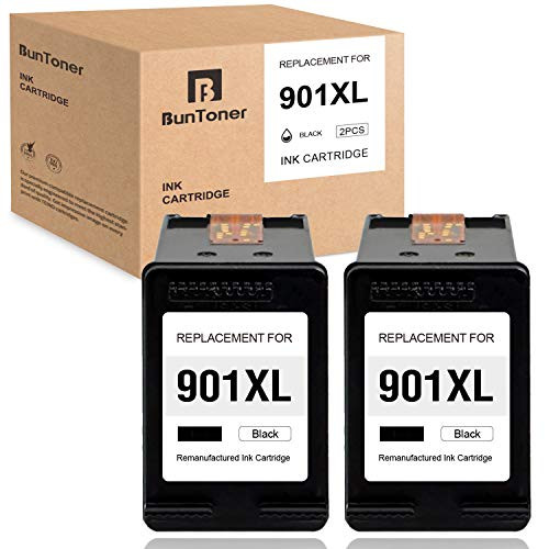 BUNTONER Remanufactured Ink Cartridges Replacement for HP 901 901XL use with HP OfficeJet J4680 J4580 J4680C J4550 J4524 J4540 J4500 J4624 J4660 J4640