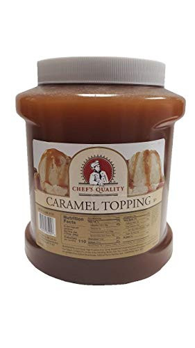 Chefs Quality Caramel Ice Cream Topping 5 Pounds