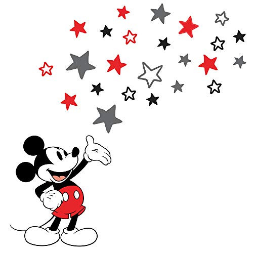 Lambs and Ivy Disney Baby Magical Mickey Mouse Wall Decals - Gray-Red