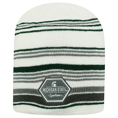 Top of the World Michigan State Spartans Official NCAA Uncuffed Knit Channel Stocking Stretch Sock Hat Cap Beanie 480787