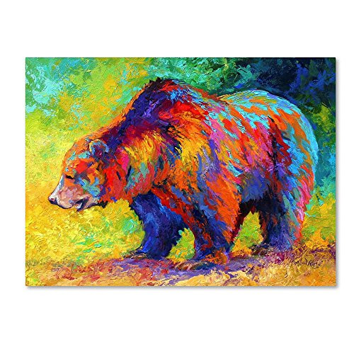 Trademark Fine Art New Grizz by Marion Rose, 24x32-Inch Canvas Wall Art