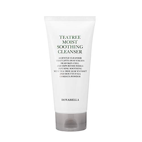 BONABELLA Teatree Moist Soothing Facial Cleansing Gel Pore and Sebum Caring Face Wash Gentle Cleansing Sensitive Skin Cleanser Gel 120ml - 4-05 fl- oz BONABELLA Teatree Moist Soothing Facial Cleansing Gel Pore and Sebum Caring Face Wash Gentle Cleansing Sensitive Skin Cleanser Gel 120ml - 4-05 fl- oz
