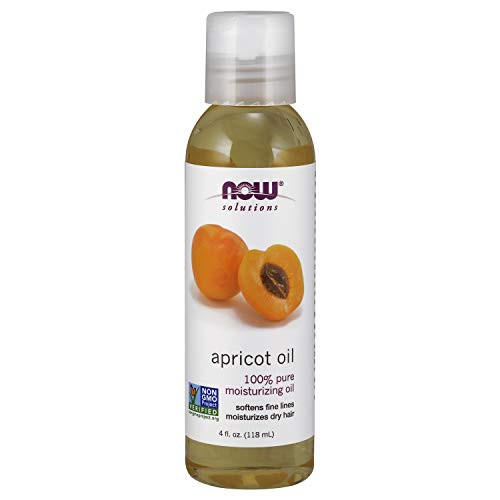 NOW Solutions  Apricot Kernel Oil  Hair Moisturizer  Rejuventaing Skin Oil  Softens Fine Lines  4-Ounce