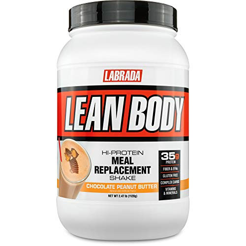 LABRADA Nutrition  Lean Body High Protein Meal Replacement Shake  Whey Protein Powder for Weight Loss and Muscle Growth  Chocolate Peanut Butter  2-4