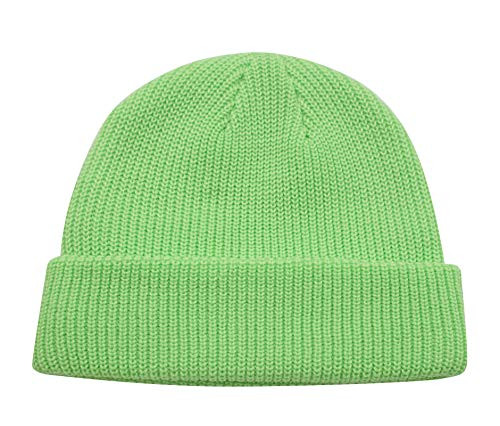 Connectyle Classic Mens Warm Winter Hats Acrylic Knit Cuff Beanie Cap Daily Beanie Hat -Green-