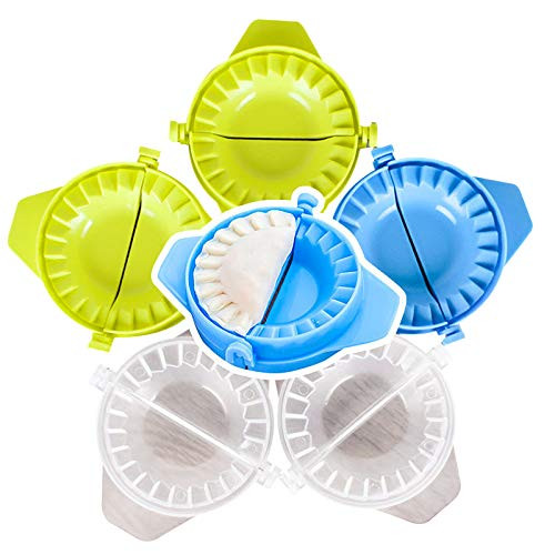 ILFANM Dumpling Maker 6pcs - Dumpling Press-dumpling mould-making empanadas-empanada maker-Natural Wheat Straw Press-Pie Ravioli Dumpling Wrappers Dou