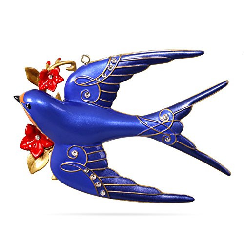Hallmark Keepsake 2017 Stunning Swallow Premium Metal Christmas Ornament