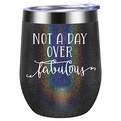 Not a Day Over Fabulous - Funny Birthday Christmas Wine Gifts Ideas for Women Wife Mom Daughter Sister Aunt BFF Best Friends Coworkers Her - Not a Day Over Fabulous - Funny Birthday Christmas Wine Gifts Ideas for Women Wife Mom Daughter Sister Aunt BFF Best Friends Coworkers Her -