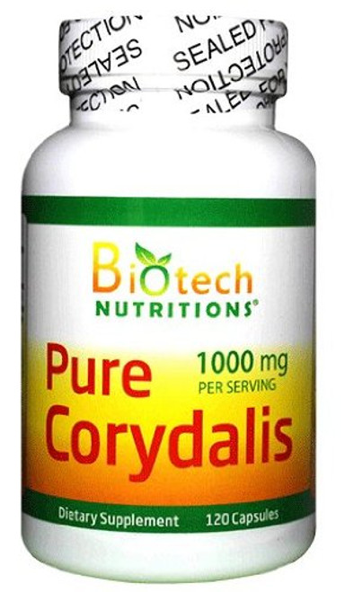 Biotech Nutritions Pure Corydalis Dietary Supplement 101 Extract 1000 mg 120 Count Biotech Nutritions Pure Corydalis Dietary Supplement 101 Extract 1000 mg 120 Count