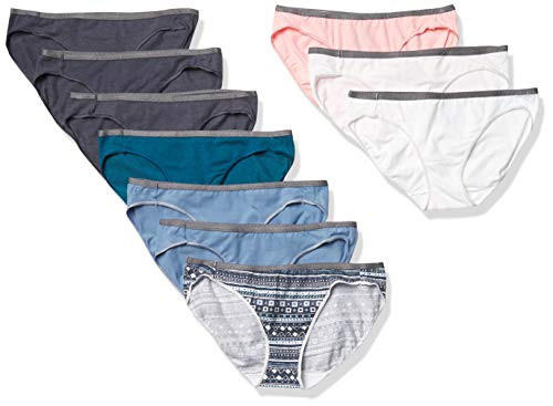 Hanes Womens Breathable Cotton Stretch Bikini 10-Pack  Assorted  7