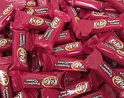 CrazyOutlet Pink KIT KAT Miniatures Raspberry Creme Flavor Candy Bars Bulk 2 Lbs CrazyOutlet Pink KIT KAT Miniatures Raspberry Creme Flavor Candy Bars Bulk 2 Lbs