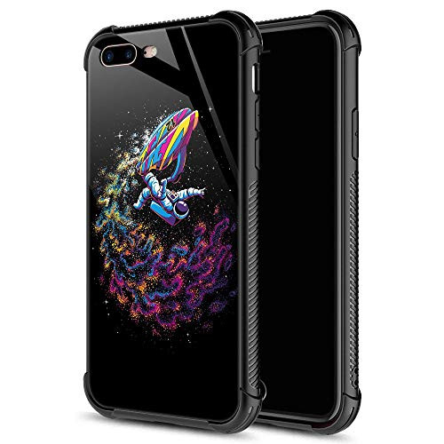 iPhone 8 Case iPhone SE 2020 Case Colorful Astronaut Speedboat Surfing iPhone 7 Cases for Girls Boys Fashion Graphic Design Shockproof Anti-Scratch Dr