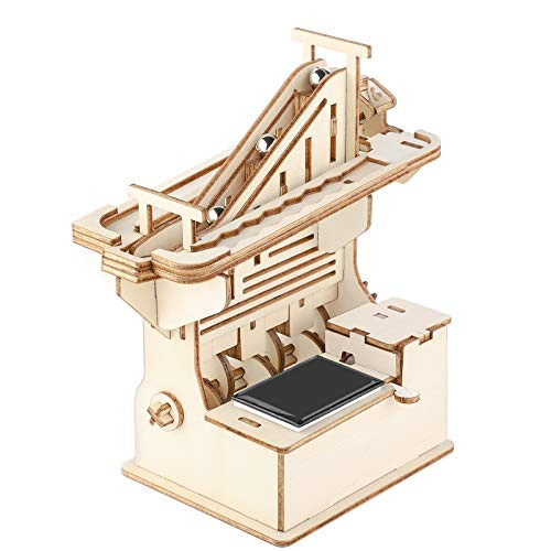 RCSPACEX 3D Wooden Puzzle Marble Run Model Kit-Mechanical DIY Assembly Craft Kits Brain Teaser Building Set for Kids and Adults Gift Toys for Boys Girls
