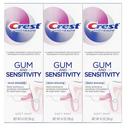 Crest Pro-Health Gum and Sensitivity  Sensitive Toothpaste  Gentle Whitening  4-1 Ounce  Pack of 3