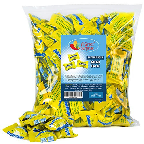 Butterfingers - Butterfinger Mini Chocolate Bars - Yellow Candy - 3 LB Bulk Candy