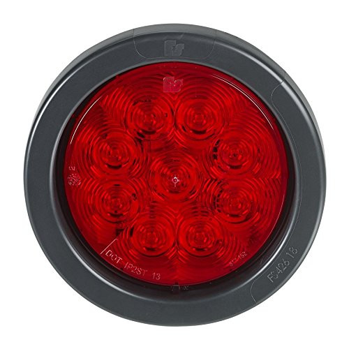 Federal Signal 607100-04SB SignalTech Red 4" Round LED Light Kit (LED Stop/Tail/Turn light)