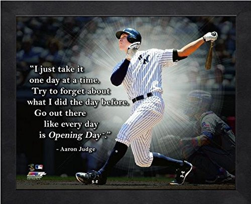 Aaron Judge NY Yankees ProQuotes Photo -Size 9 x 11- Framed