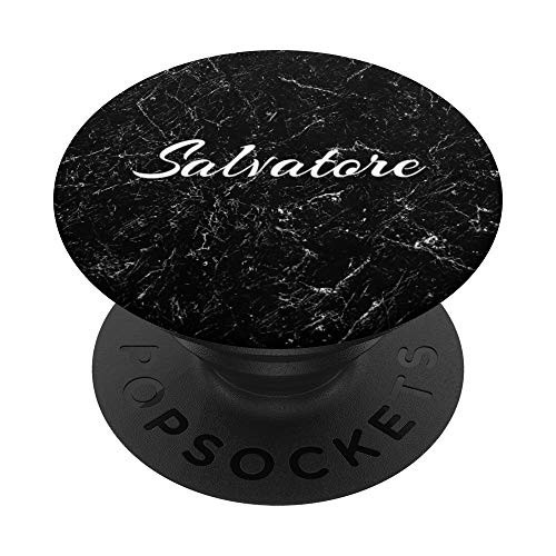 Salvatore Custom First Name Personalized Design Men Boys PopSockets PopGrip Swappable Grip for Phones and Tablets