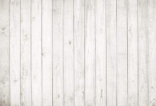 Yeele 9x6ft Vintage Wood Backdrop Retro Rustic White and Gray Wooden Floor Background for Photography Kids Adult Photo Booth Video Shoot Vinyl Studio
