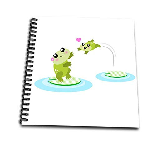 3dRose db-120310-1 Cute Baby Frog Jumping into mom Frogs arms-Happy Mother and Child Kawaii Cartoon-Mothers Day-Drawing Book 8 by 8 3dRose db-120310-1 Cute Baby Frog Jumping into mom Frogs arms-Happy Mother and Child Kawaii Cartoon-Mothers Day-Drawing Book 8 by 8