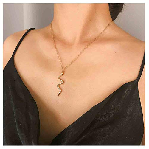 Olbye Snake Pendant Necklace Minimal 
