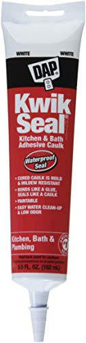 18001 12 Pack 5-5 oz- Kwik Seal Kitchen and Bath Adhesive Caulk  White