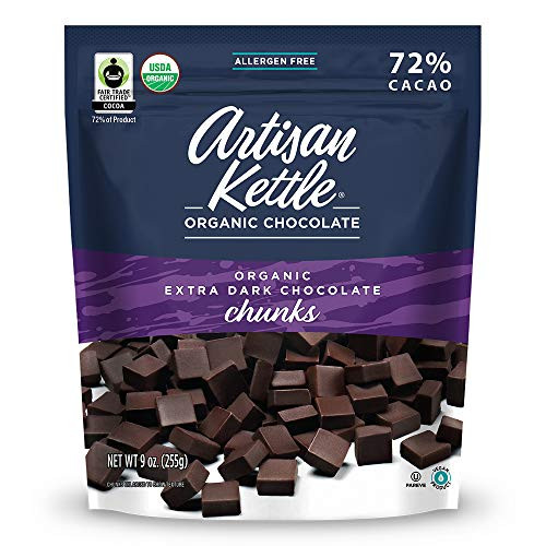 Artisan Kettle Organic Extra Dark Chocolate Chunks 9 Oz Artisan Kettle Organic Extra Dark Chocolate Chunks 9 Oz