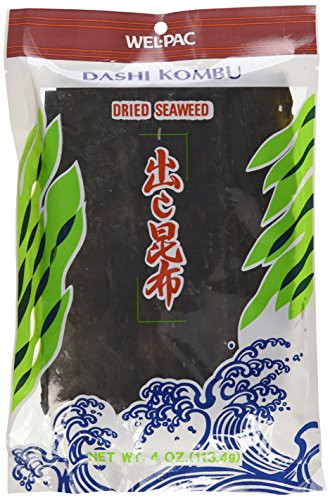 Wel-pac Dashi Kombu Dried Seaweed -Pack of 4-