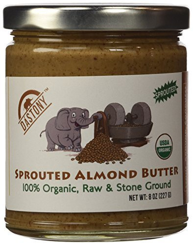 Dastony Sprouted Almond Butter 8 oz Jar by Windy City Organics