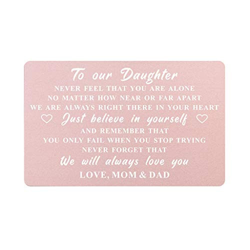 To Our Daughter Gifts Wallet Card from Mom and Dad Daughter Wedding Gifts from Parents Daughter Graduation Birthday Card Christmas Presents Mother To Our Daughter Gifts Wallet Card from Mom and Dad Daughter Wedding Gifts from Parents Daughter Graduation Birthday Card Christmas Presents Mother
