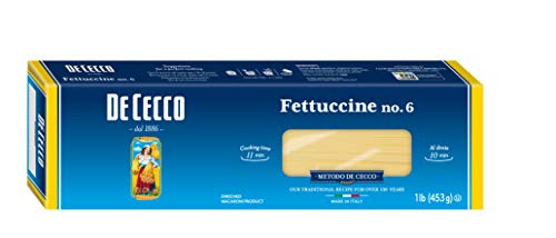 De Cecco Semolina Pasta  Fettuccine No-6  1 Pound De Cecco Semolina Pasta  Fettuccine No-6  1 Pound