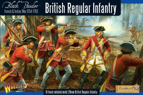 French-indian War British Regular Infantry Miniatures