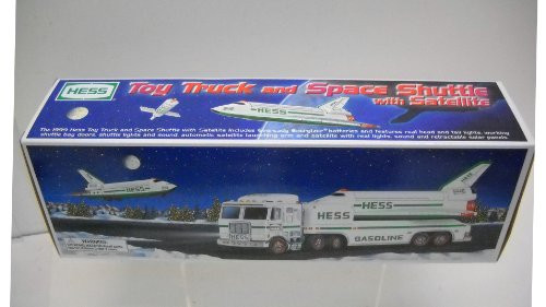 Hess 1999 Toy Truck and Space Shuttle with Satellite