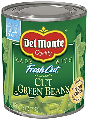 Del Monte Canned Fresh Cut Green Beans  8-Ounce -Pack of 12-