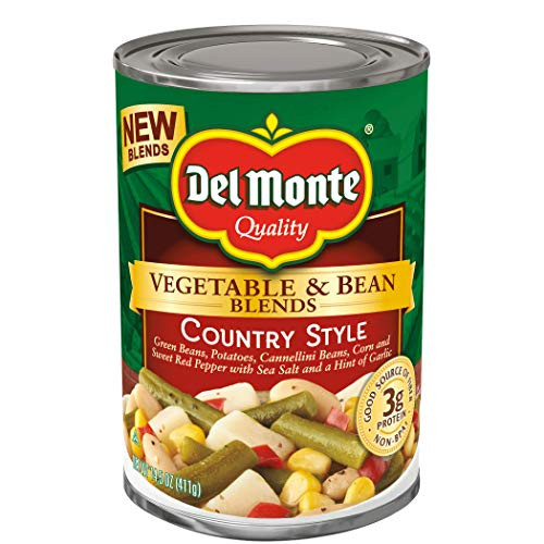 Del Monte Vegetable and Bean Blends  Country Style  14-5-Ounce Can  12 Count