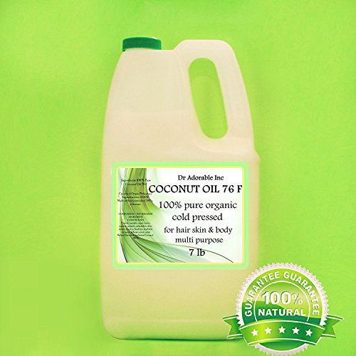 Organic Pure Coconut OIL 76 Degree 7 Lb-One Gallon