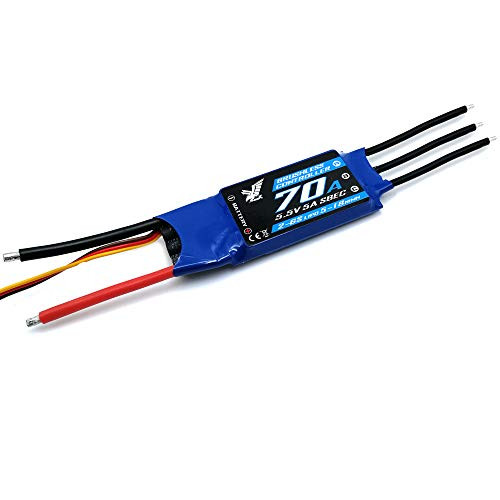 70A ESC with 5A-5-5V Switch BEC Output for The rc Airplane Fixed Wing 2-6S Lipo Hawk ZTW  -HAWK-70A SBEC-