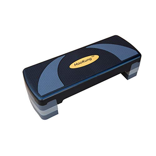 HooKung 31 Adjustable Workout Aerobic Stepper in Fitness and Exercise Step Platform Trainer