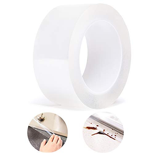 Tintvent Tape Caulk Strip Caulk Strip PMMA Self Adhesive Waterproof Tape Caulking Sealing Tape for Kitchen Sink Toilet Bathroom Shower and Bathtub  -4