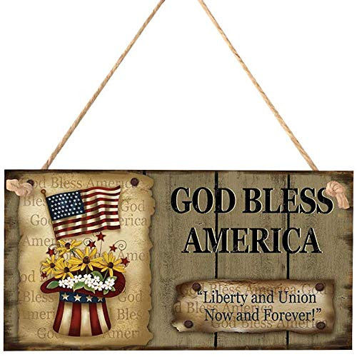 BinaryABC God Bless America 4th of July Wooden Sign Plaque Door Wall Hanging Decorations Independence Day Patriotic Decorations BinaryABC God Bless America 4th of July Wooden Sign Plaque Door Wall Hanging Decorations Independence Day Patriotic Decorations