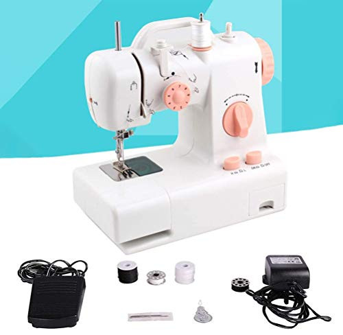 YCDTMY Portable Sewing Machine for Beginners 2 Speed Electric Mini Sewing Machine Household Small Desktop Sewing Machine