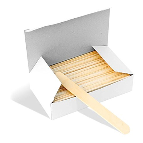 HEALIFTY 100Pcs Wooden Tongue Depressor Disposable Waxing Spatulas Wax Stick HEALIFTY 100Pcs Wooden Tongue Depressor Disposable Waxing Spatulas Wax Stick